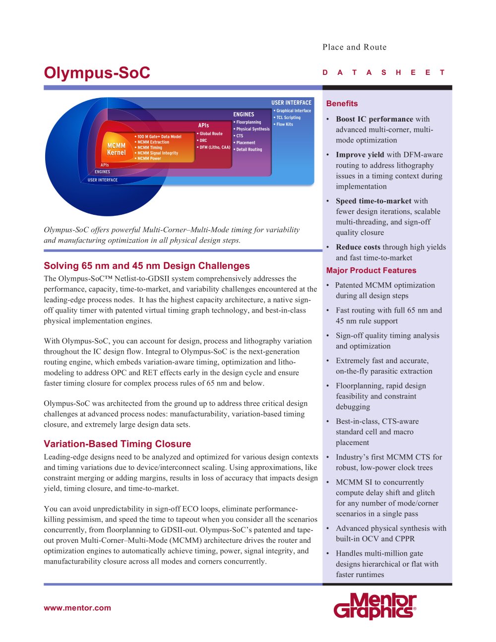 Olympus-SoC - Mentor Graphics