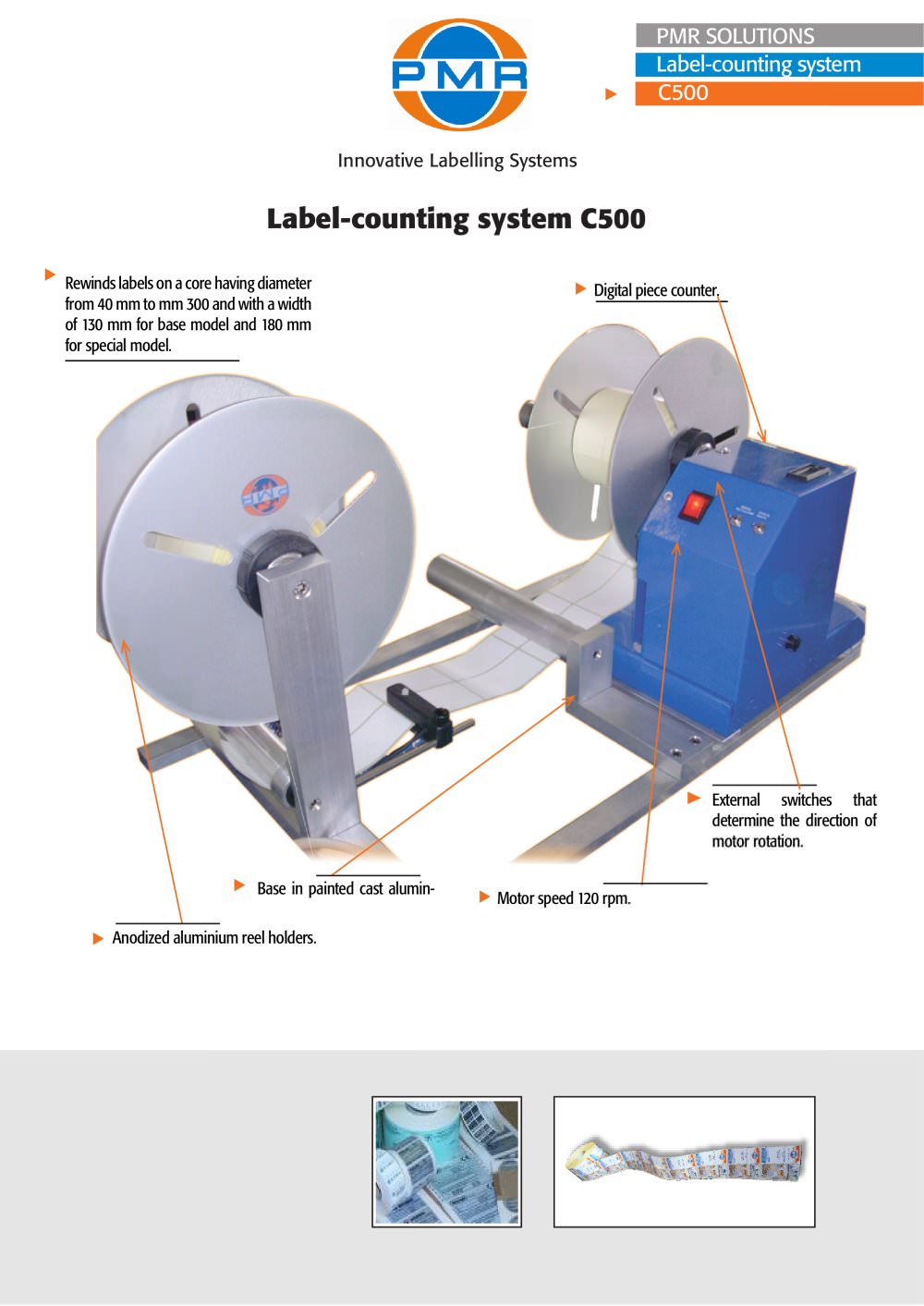 Label-counting system C500 - P.M.R. System Group
