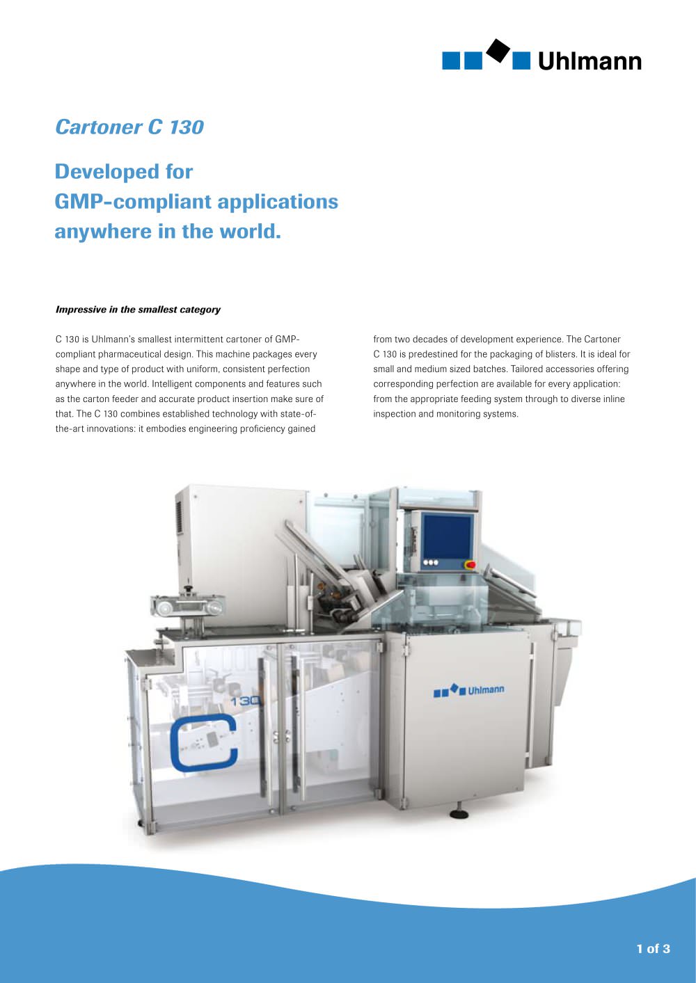Cartoner C 130 - Uhlmann Pac-Systeme
