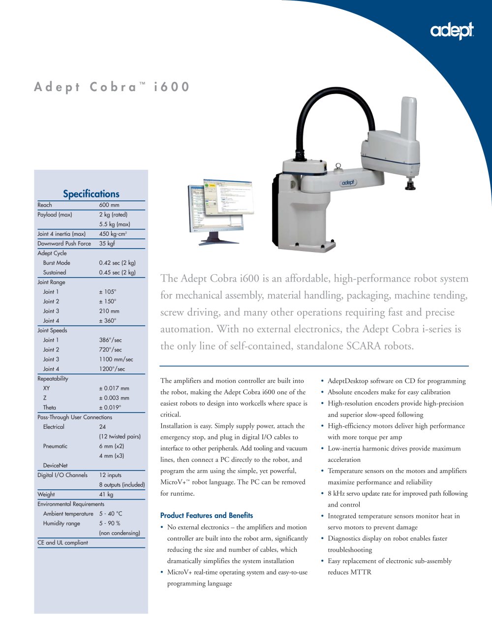 ADEPT TECHNOLOGY - 2089, 5040, 3671, 2904, 130478, 4733, 81743