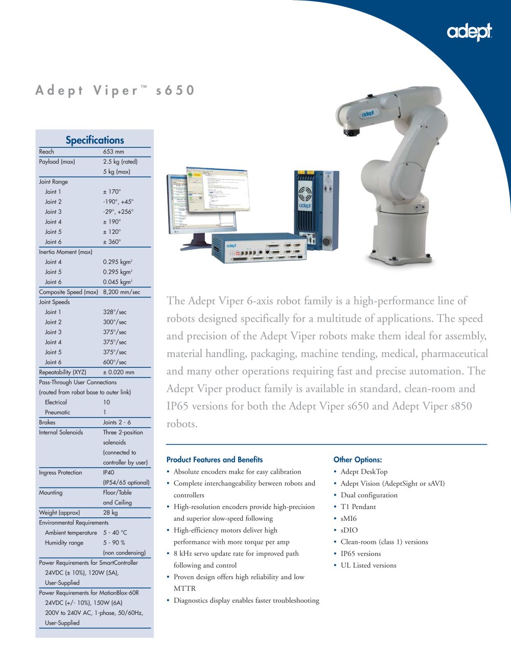 ADEPT TECHNOLOGY - 3671, 2904, 81743