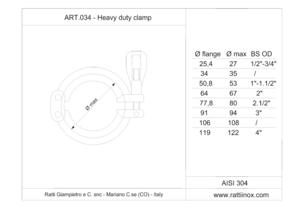 Art. 034 - Heavy duty Tri-Clamp