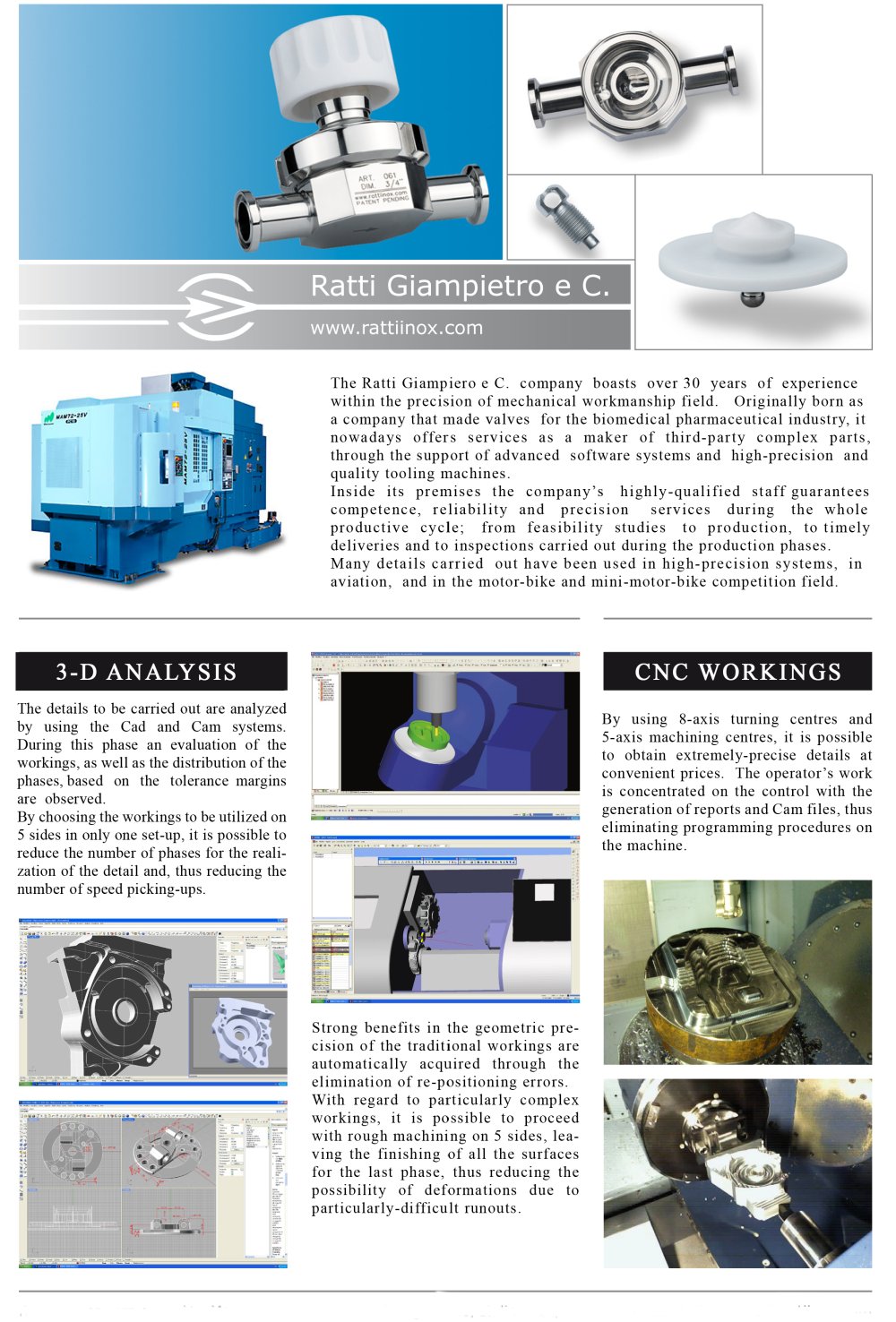 Ratti - Special parts machining - RATTIINOX SRL