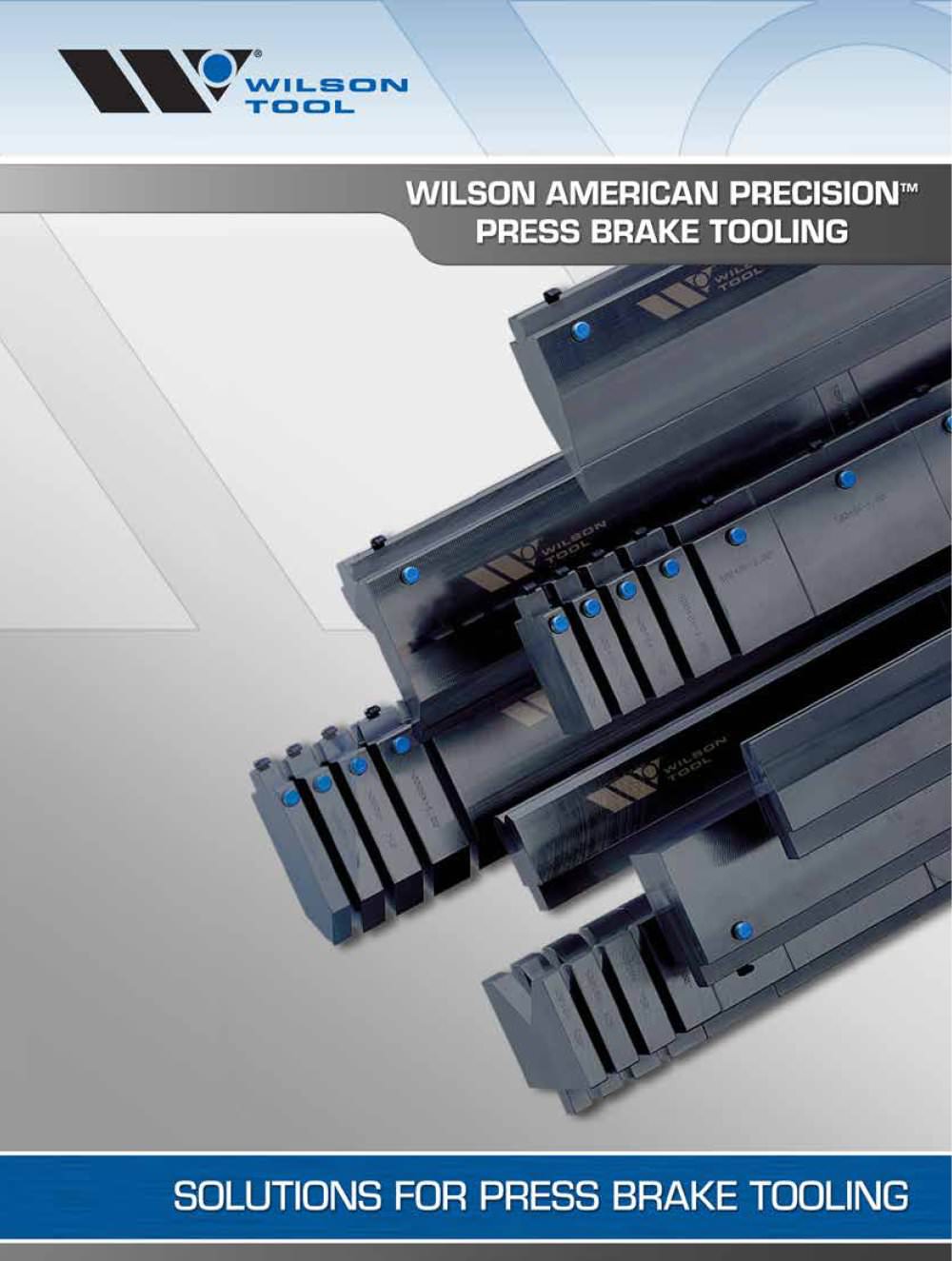Wilson American Precision Press Brake Tooling Catalog - WILSON TOOL