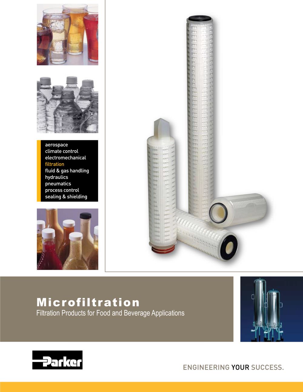 Microfiltration Filtration Products for Food and Beverage Applications - domnick hunter Process Filtration
