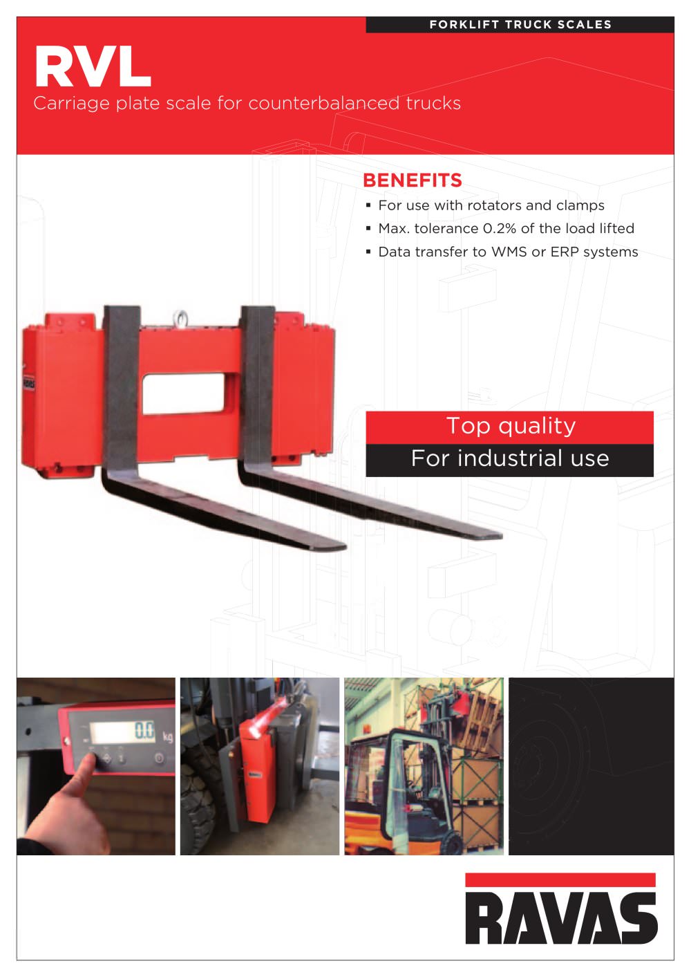 Truck scales: RVL weighing carriage plate - RAVAS Europe B.V.