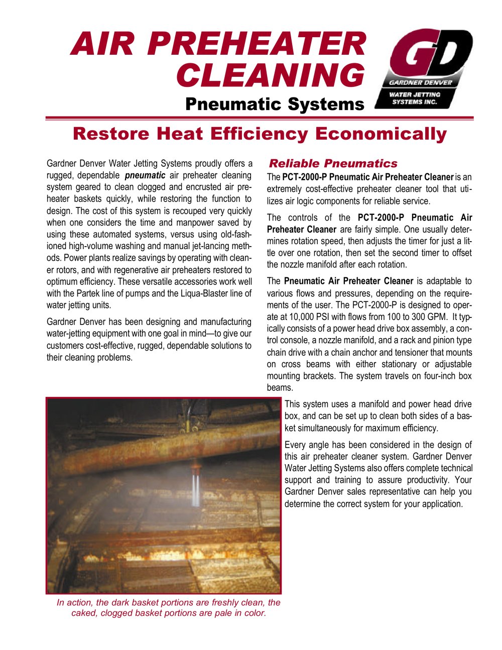 Air Preheater Cleaner brochure - GARDNER DENVER