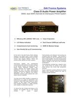 D600i Class D Audio Power Amplifier for PA/GA Systems