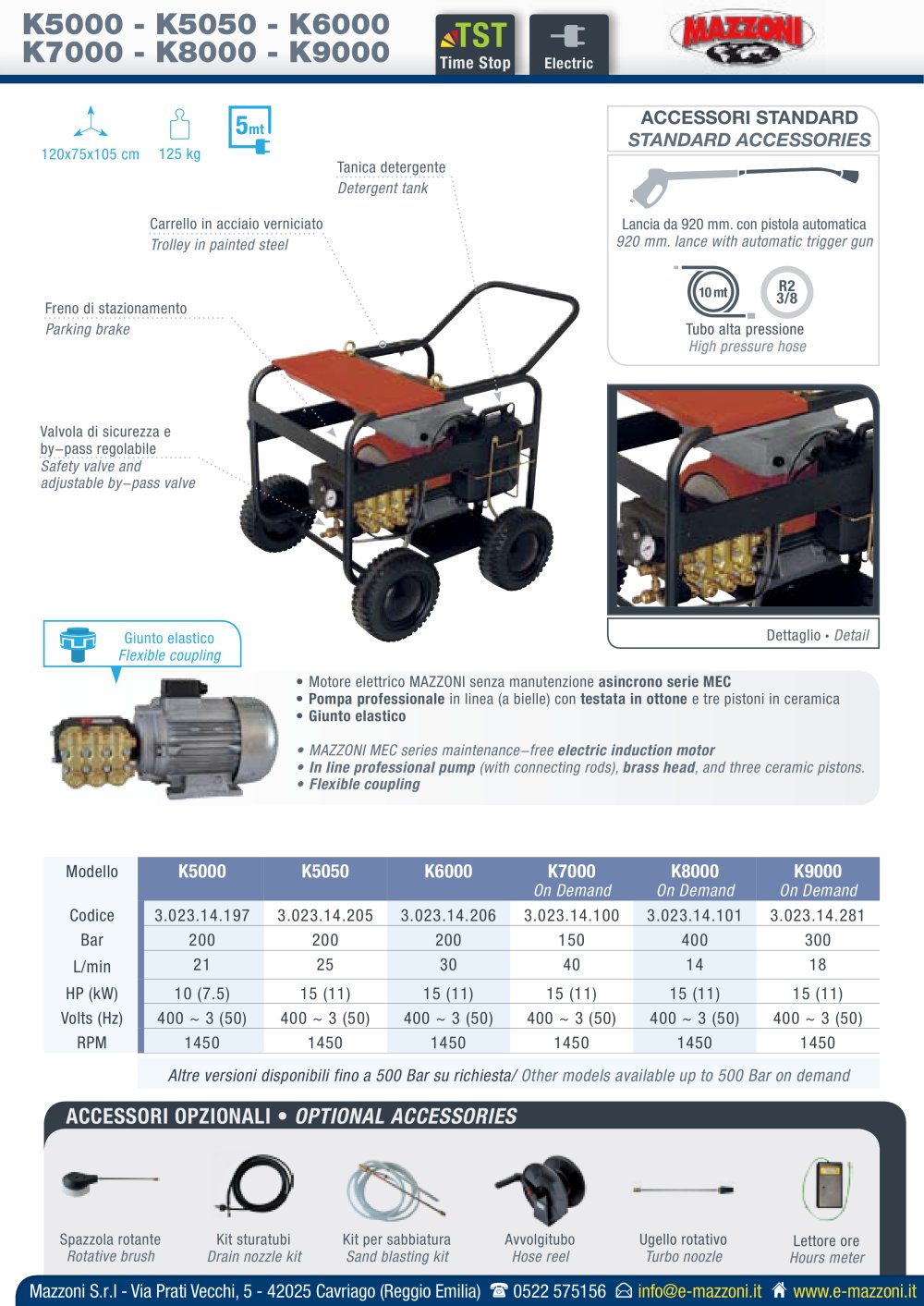 K5000 - K5050 - K6000 - mazzoni