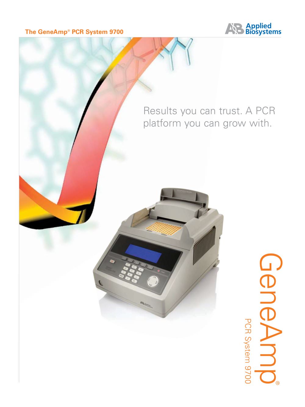 60-Well and 0.5 ml Tube GeneAmp&reg; PCR System 9700 - AB SCIEX