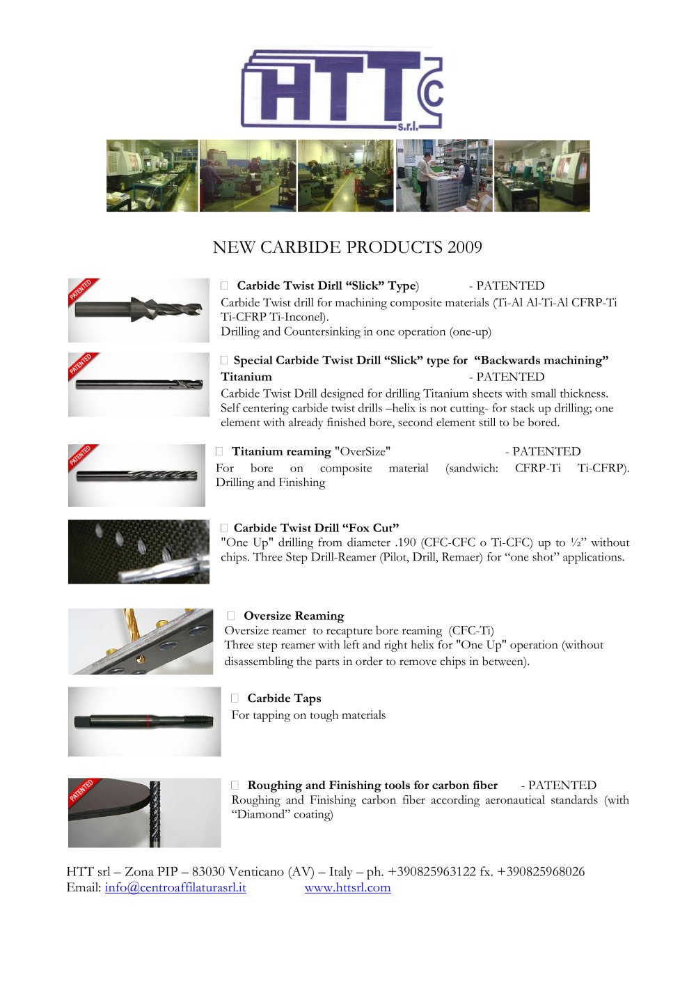 HTT new products 2009 - HTT