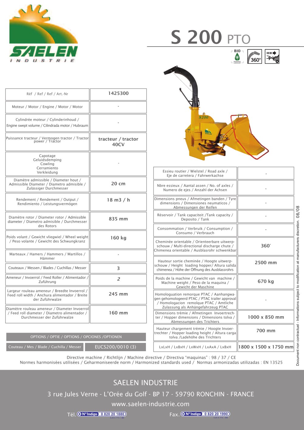 S200PTO - Saelen industrie