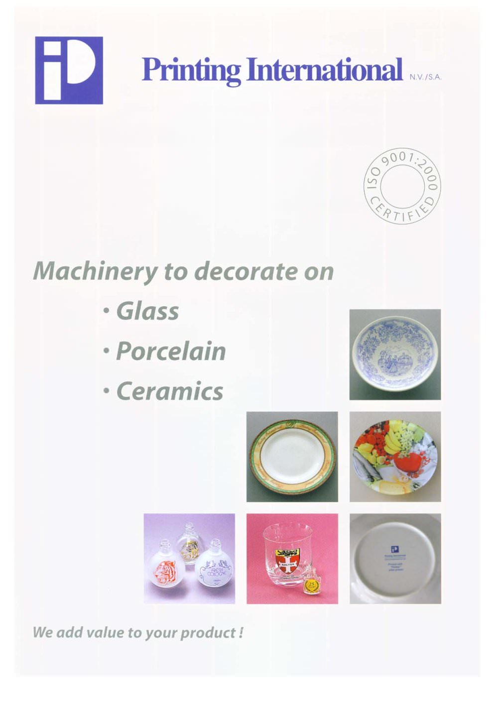 Machinery to decorate on Glass, Porcelain & Ceramics - PRINTING INTERNATIONAL