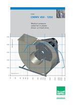 Medium pressure radial fan CMMV 450 - 1250