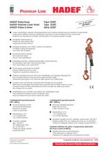 HADEF Ratchet Lever Hoist Type 53/07