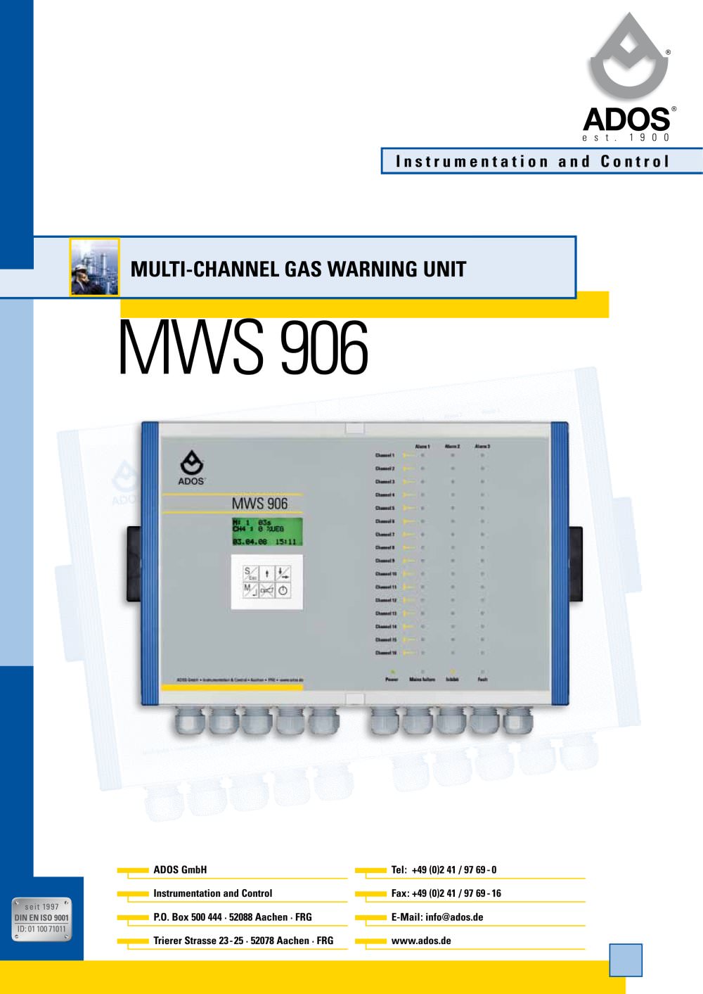 MWS 906 - ADOS GmbH, Mess- und Regeltechnik