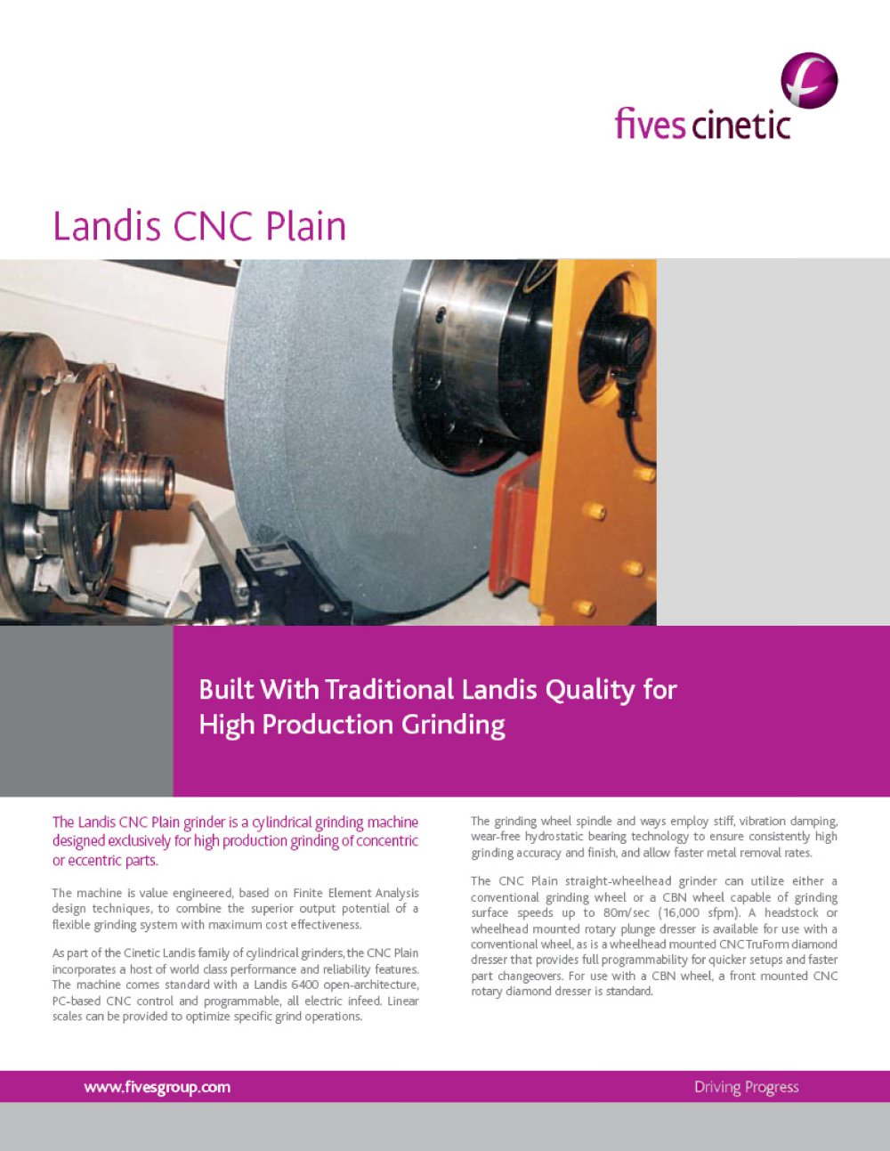 CNC Plain and Angle Grinders - Fives Cinetic