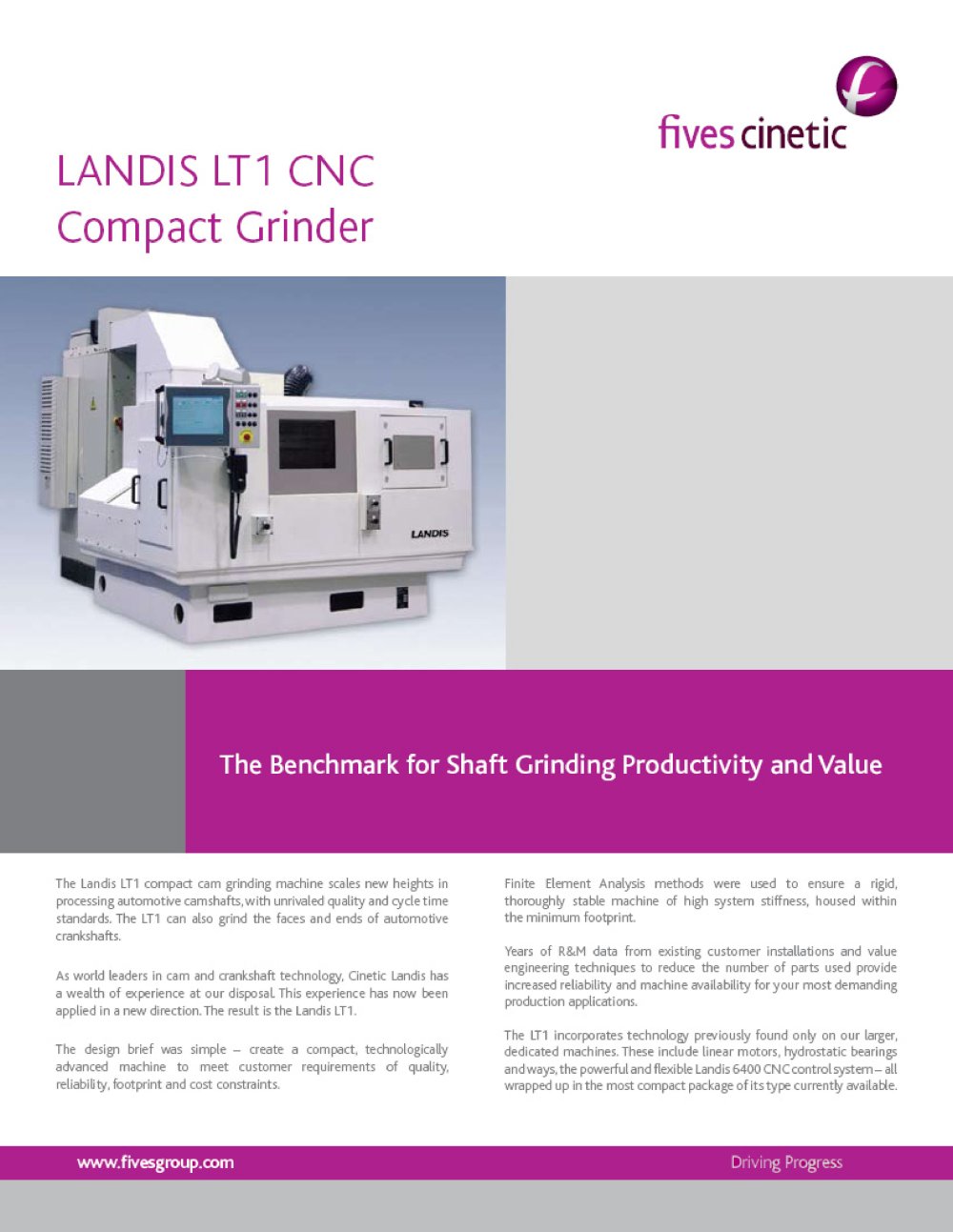 LT1 CNC Camshaft Grinders - Fives Cinetic