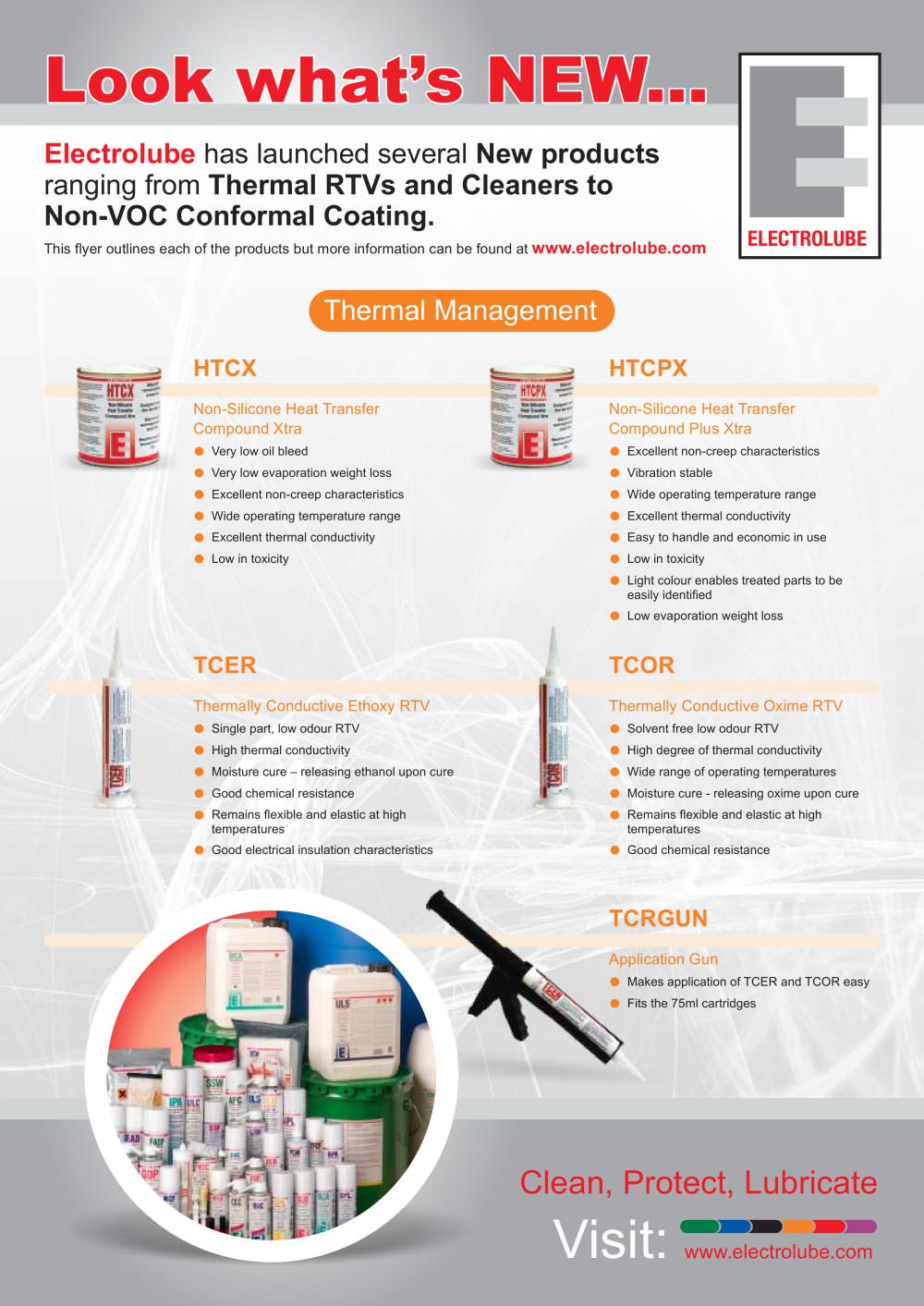 New products - ELECTROLUBE