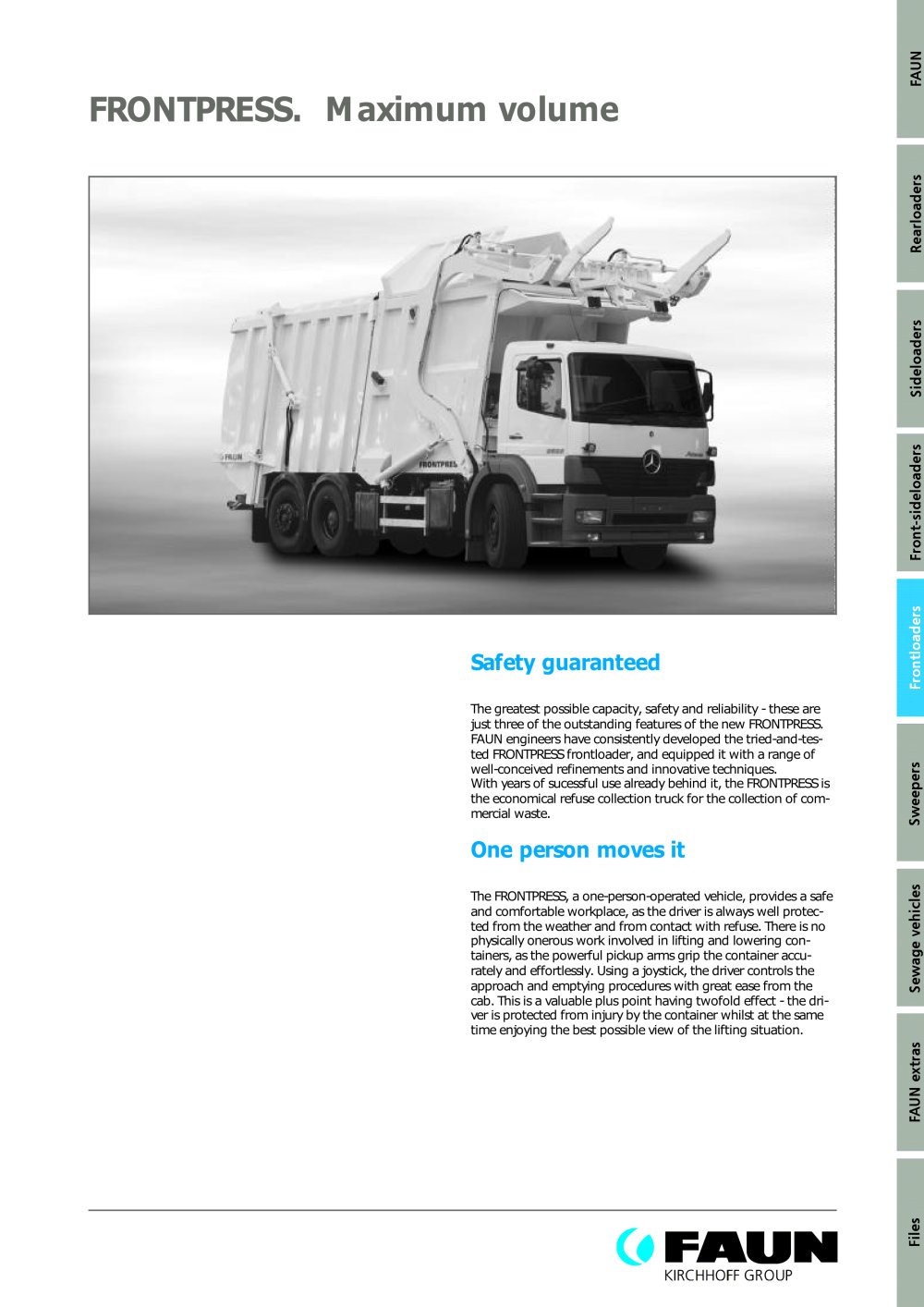 Frontpress - FAUN Umwelttechnik GmbH & Co. KG
