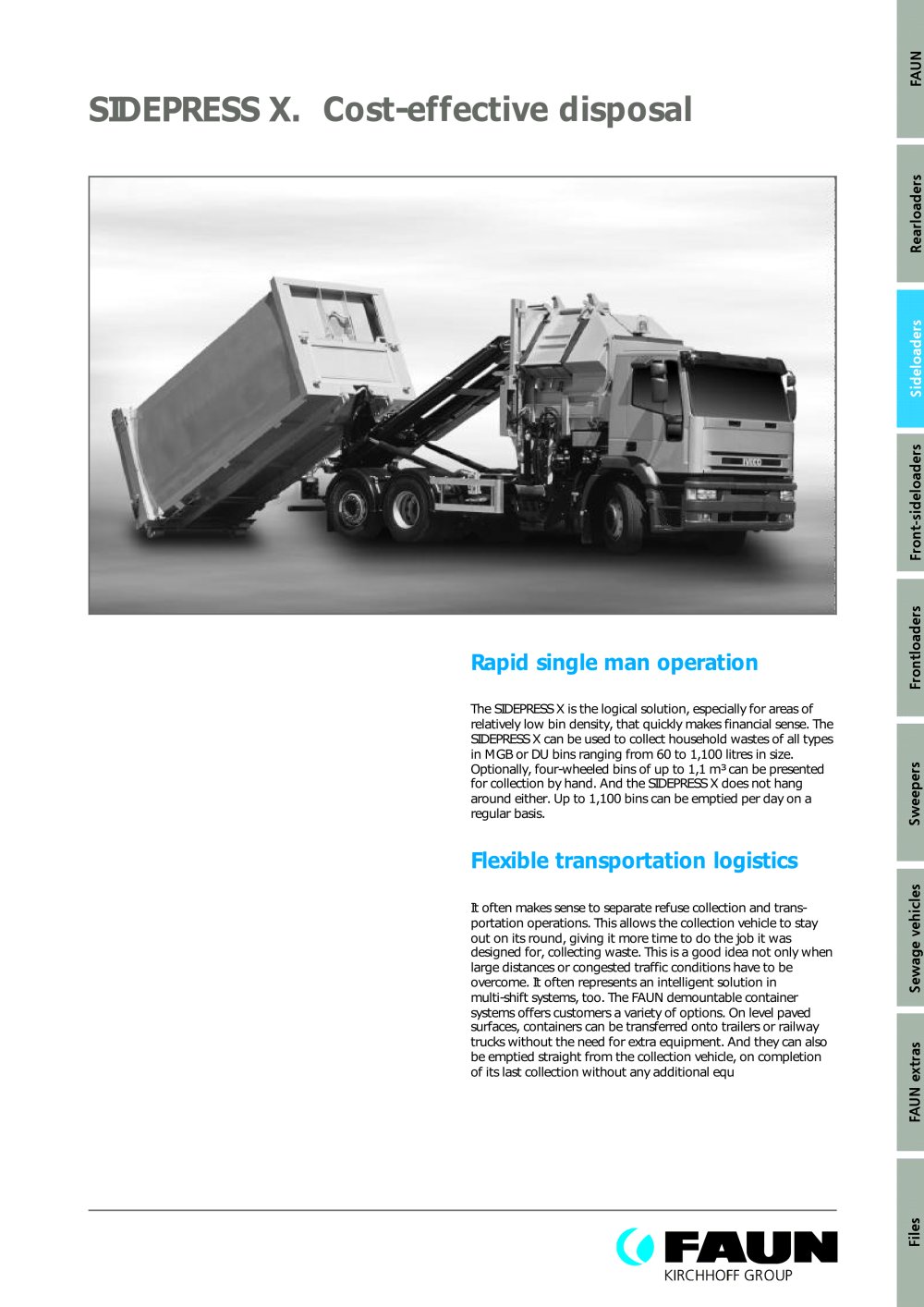 Sidepress X - FAUN Umwelttechnik GmbH & Co. KG