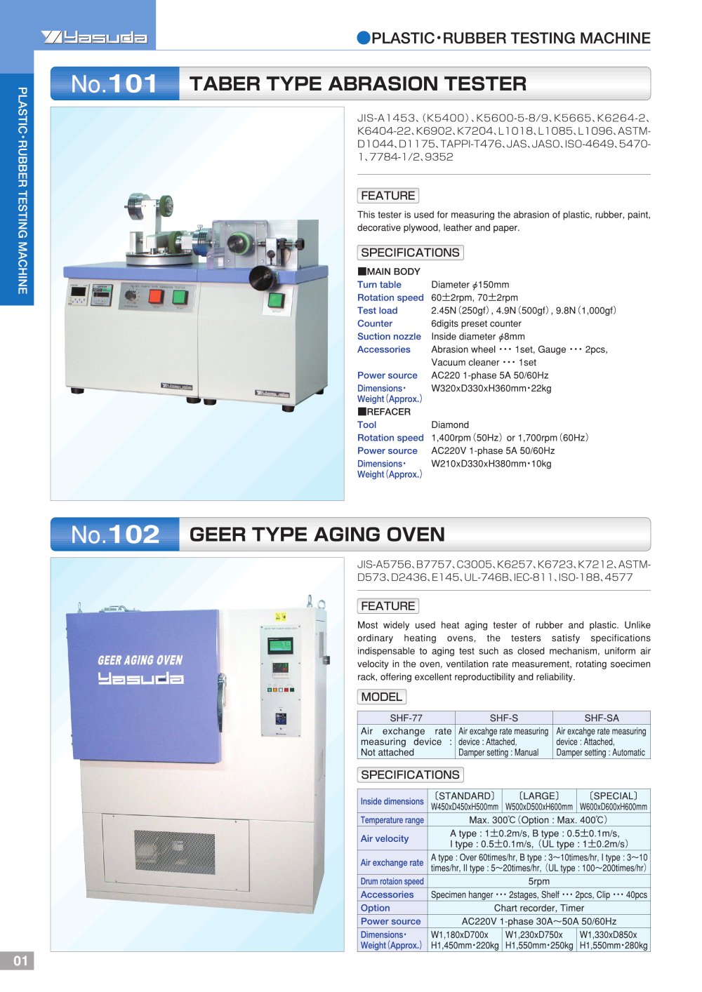GENERAL CATALOGUE - YASUDA SEIKI SEISAKUSHO, LTD.