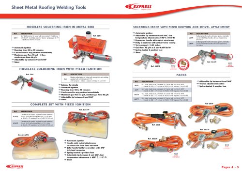 Sheet metal roofing welding tools