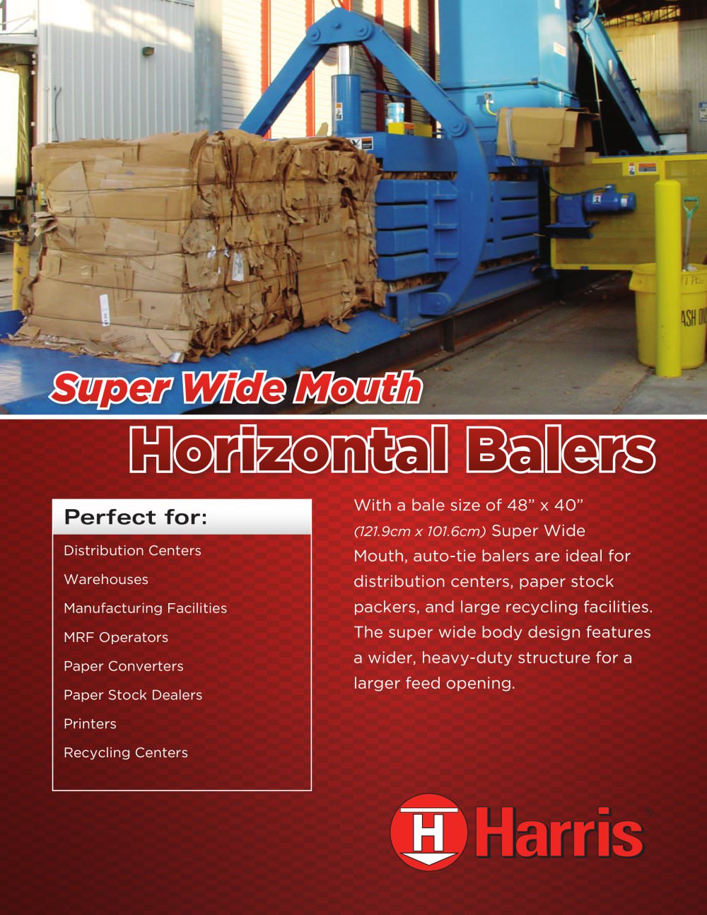 Horizontal Super Wide Mouth - Harris