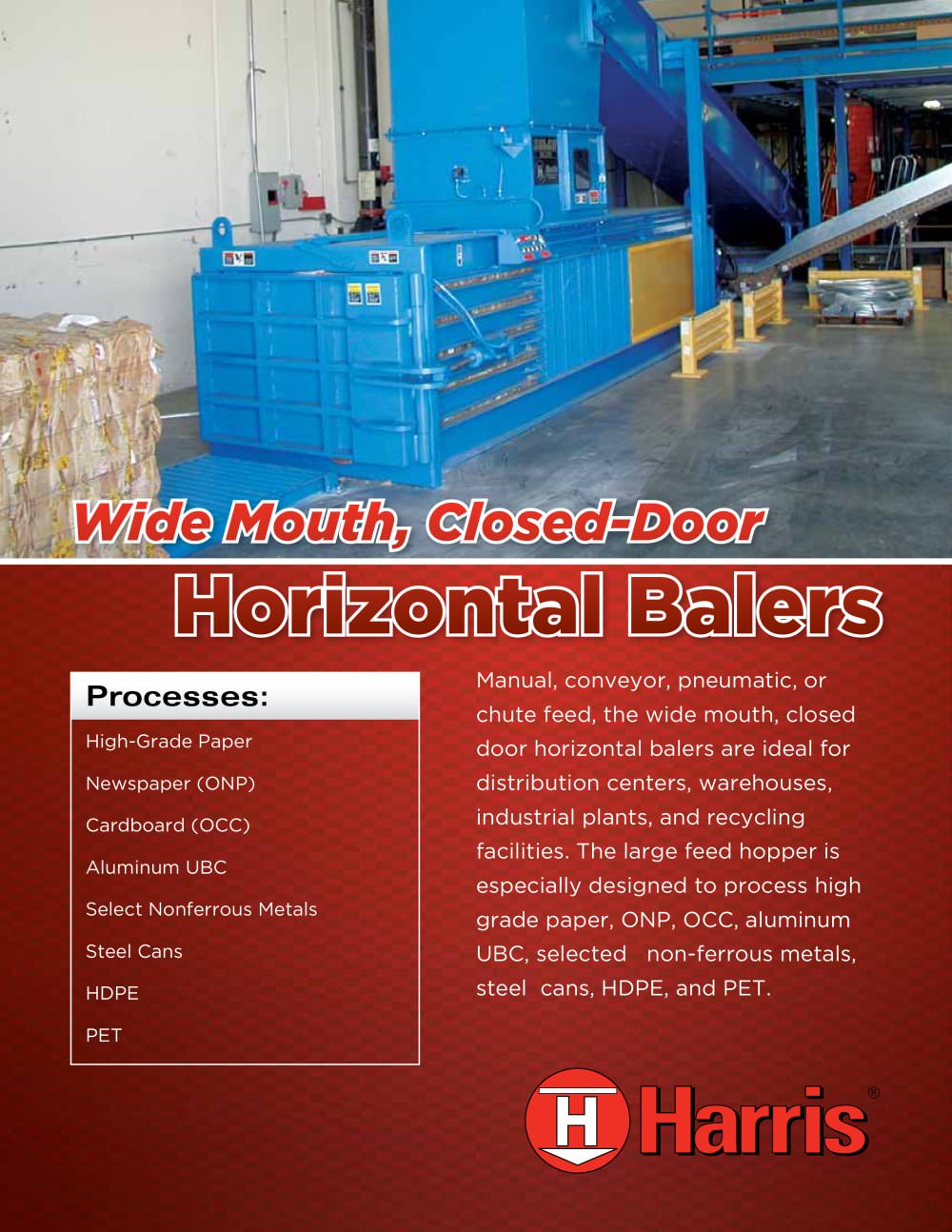 Horizontal Wide Mouth - Harris