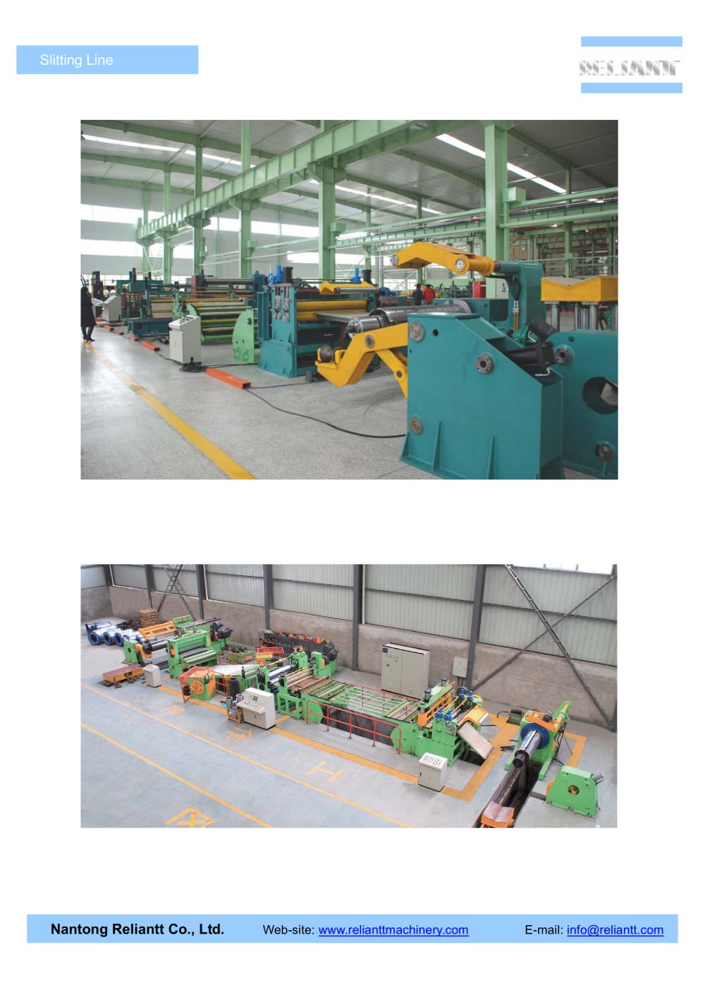 Slitting Line - Nantong Reliantt Co., Ltd.