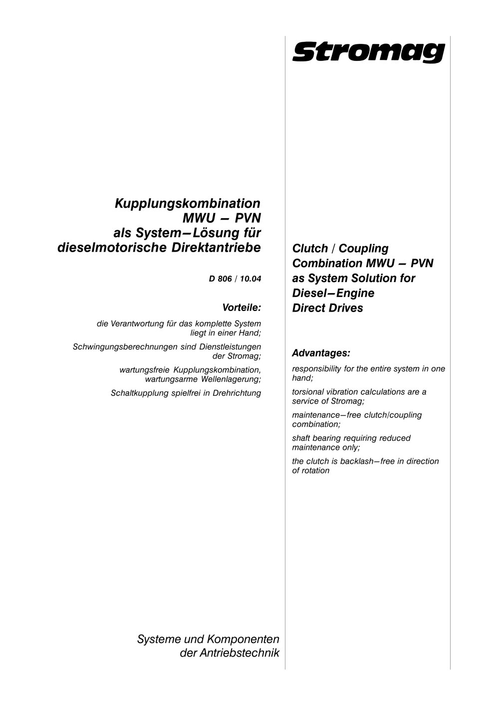 Clutch / Coupling Combination MWU-PVN - STROMAG