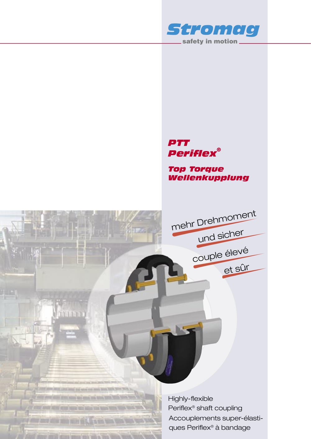 Highly-flexible Periflex&reg; Top Torque Shaft Couplings - STROMAG