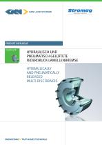 Hydraulically and Pneumatically released Multi-Disc Brakes