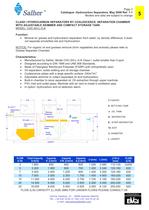 CLASS I HYDROCARBON SEPARATORS BY COALESCENCE, SEPARATION CHAMBER WITH ADJUSTABLE SKIMMER AND COMPACT STORAGE TANK