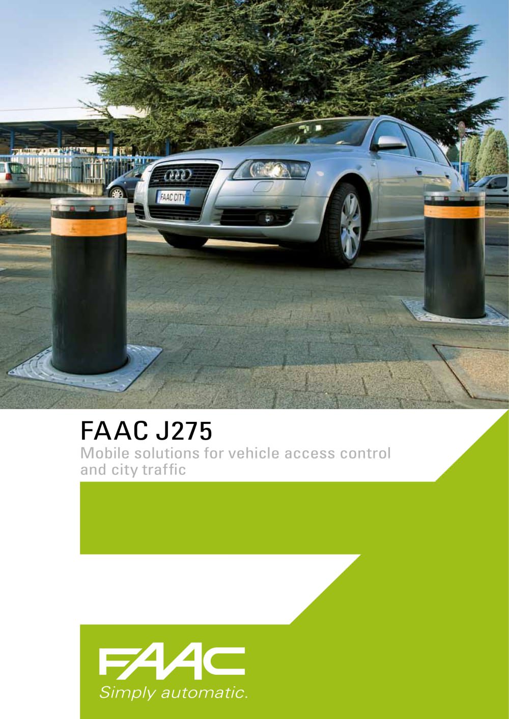 J SERIES BOLLARD - FAAC SpA