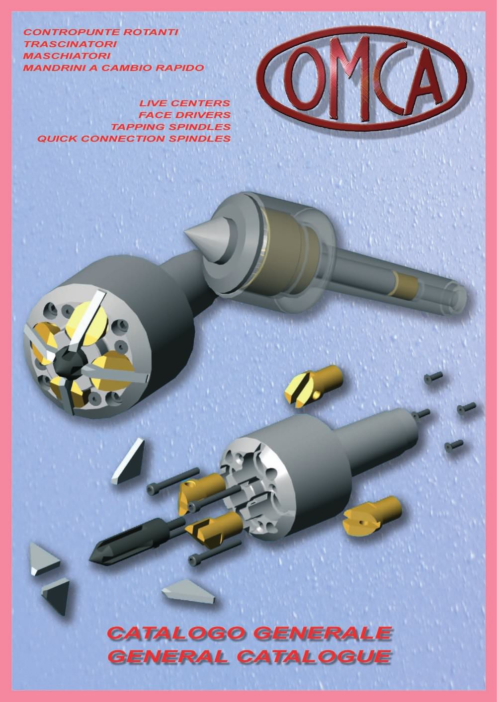 General catalog live centers and face drivers - OMCA