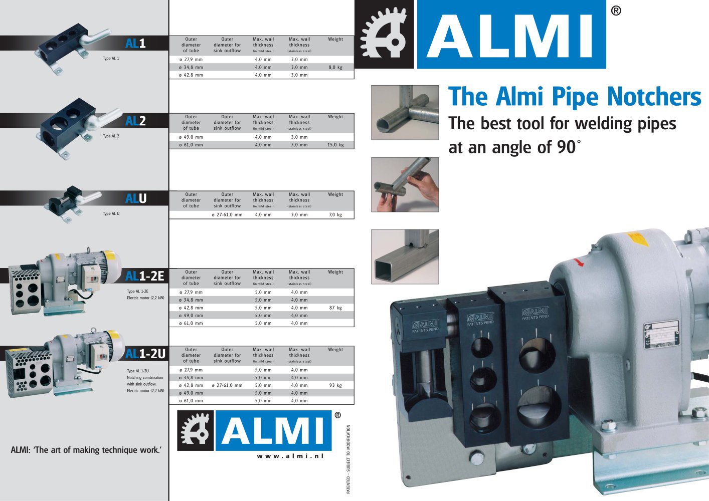 The Almi Pipe Notchers - ALMI Machinefabriek BV
