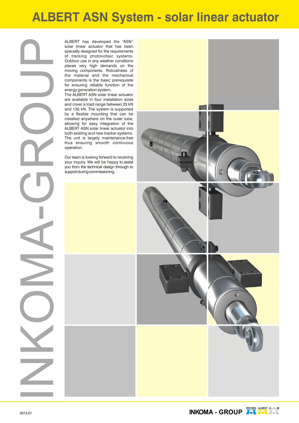 ALBERT ASN System - solar linear actuator - INKOMA, ALBERT