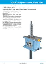 INKOMA - HSGK high performance screw jacks 