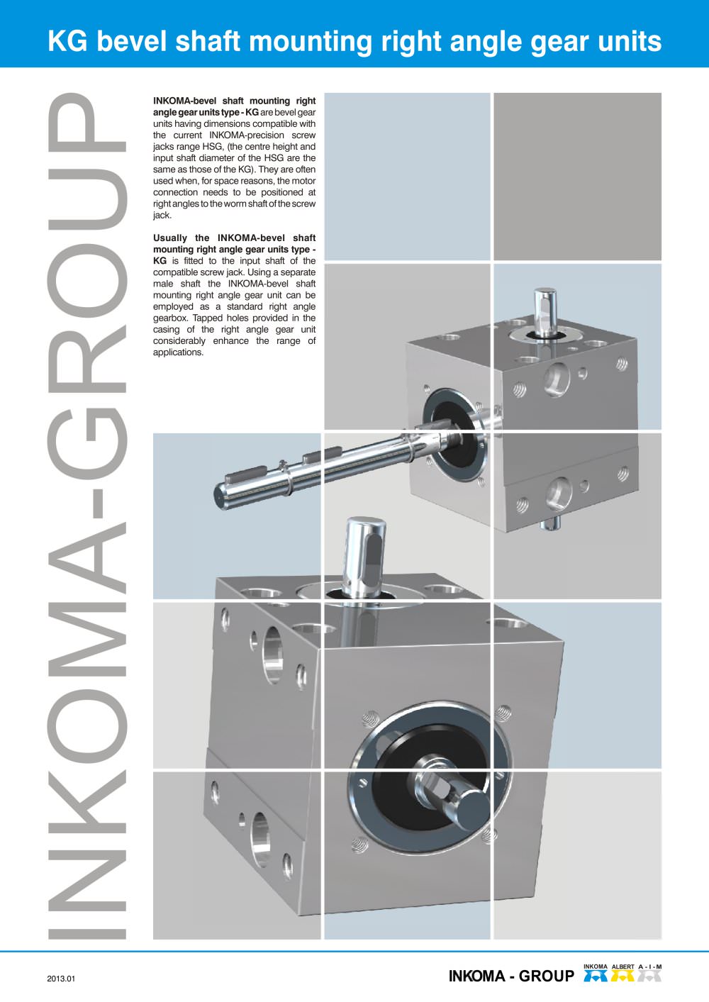 INKOMA - KG - shaft mounting right angle gear units - INKOMA, ALBERT