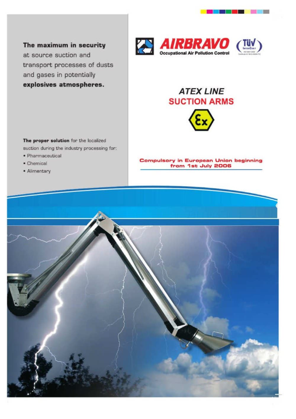 ATEX quadruple - pantograph suction arms - Airbravo