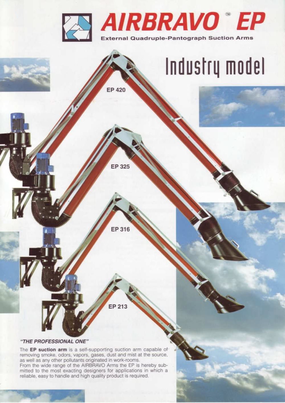 External quadruple - pantograph suction arms - Airbravo