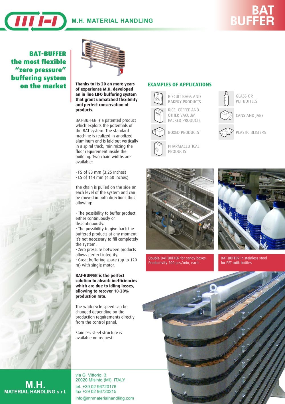 Bat Buffer M H Material Handling S R L Pdf Catalogs Bat Buffer 2 Pages