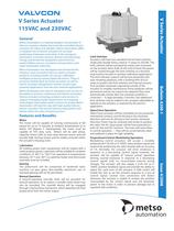 Jamesbury Valvcon V Series Actuator 115VAC and 230VAC