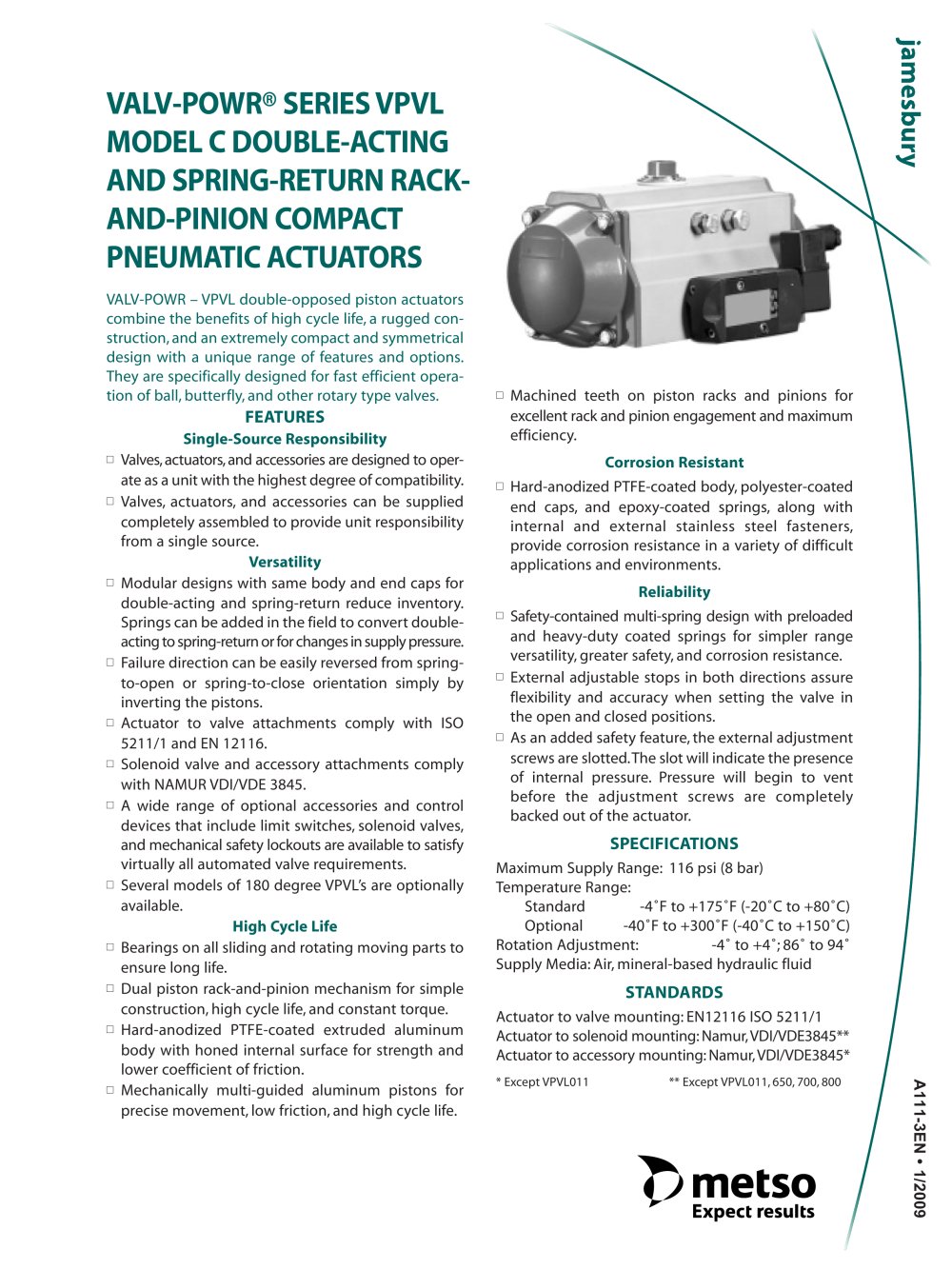 Pneumatic Actuator - Metso Automation