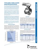 Series 530SB, 730SB, and 9300B Digester Blow Valves
