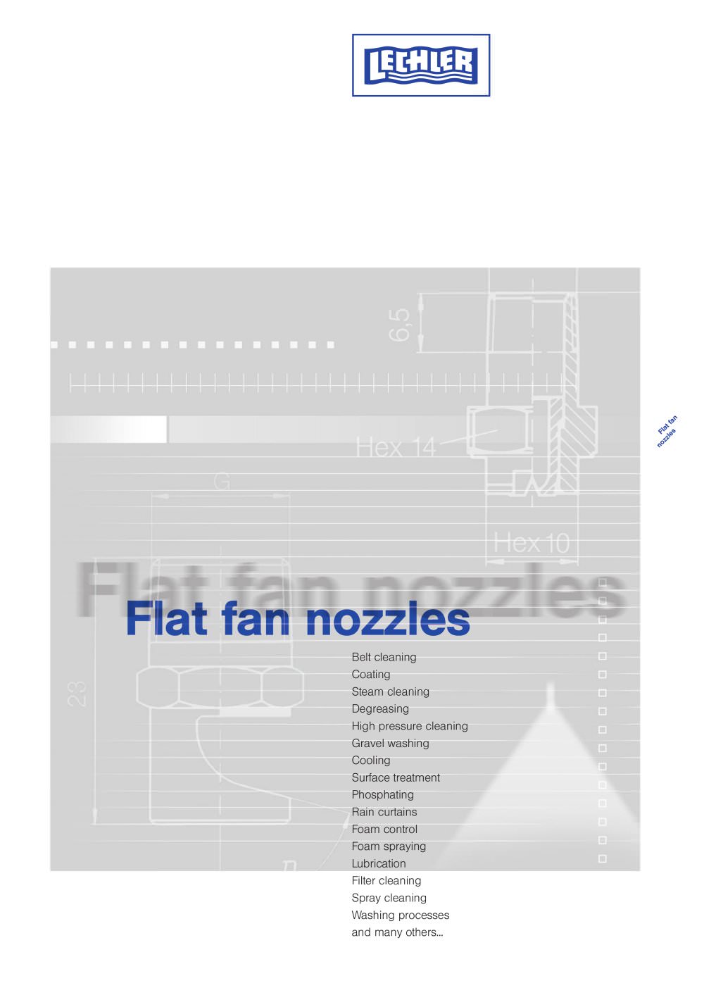 Flat fan nozzles / High pressure flat fan nozzles - Lechler