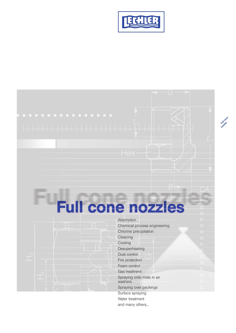 Full Cone Nozzles - Lechler