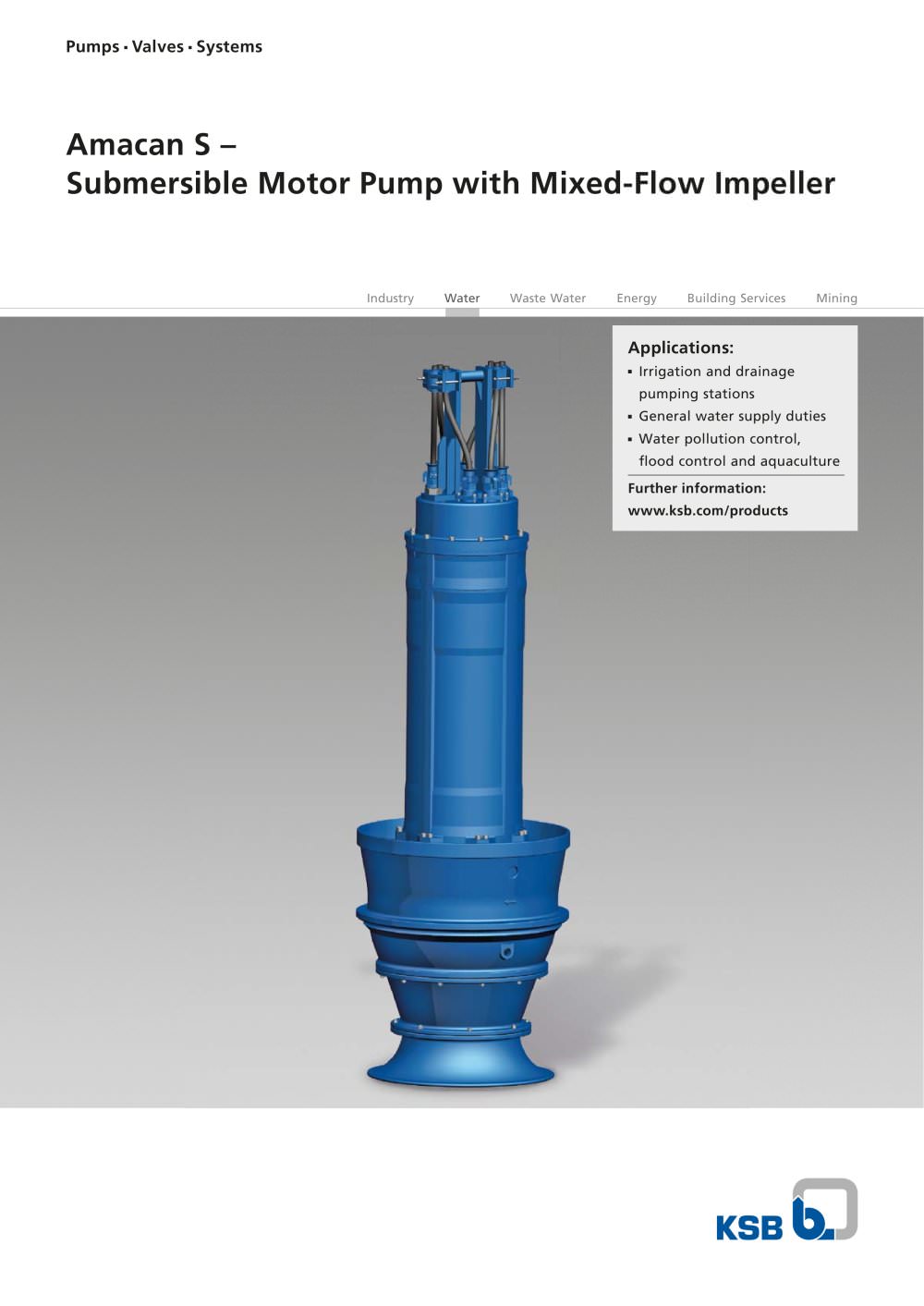 Amacan S 2-page product description - KSB