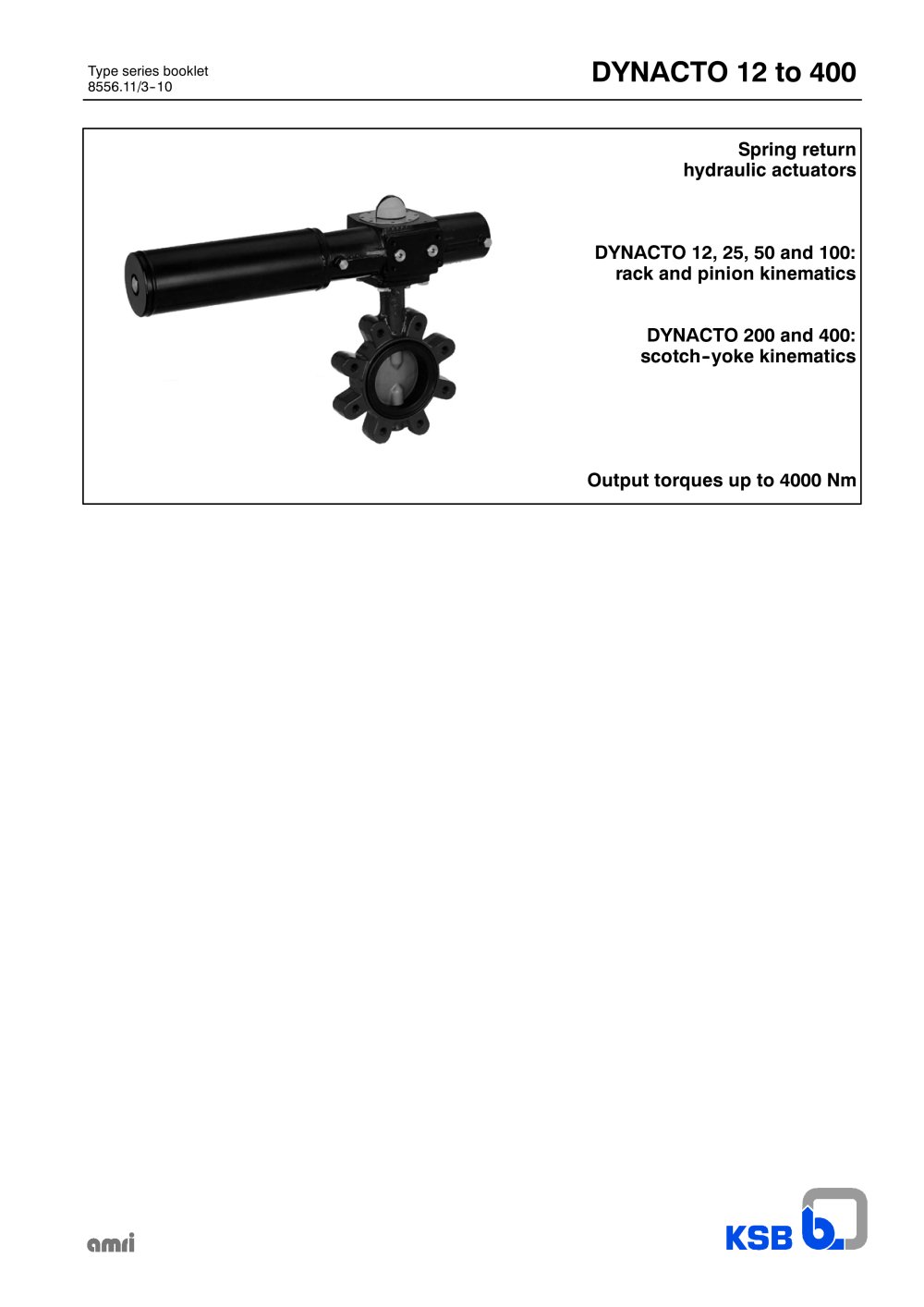 DYNACTO 12 to 400 - KSB